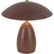 Alora Mood Poppy 10.63 inch 3 watt Burgundy Table Lamp Portable Light