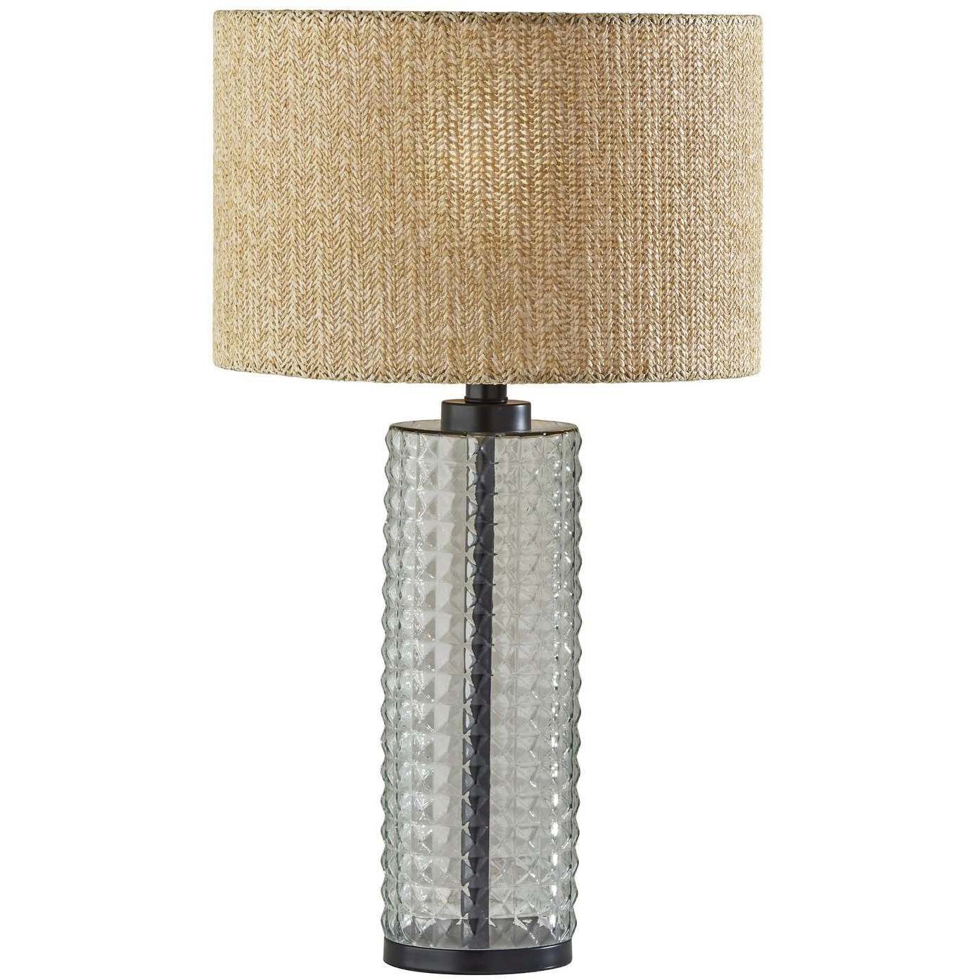 Textured glass table lamp shop