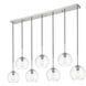 Baxter 7 Light 54 inch Chrome Pendant Ceiling Light