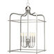 Assembly Hall 6 Light 20 inch Brushed Nickel Pendant Ceiling Light, Design Series