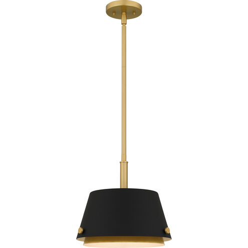 Scarlett 1 Light 12.5 inch Matte Black Mini Pendant Ceiling Light