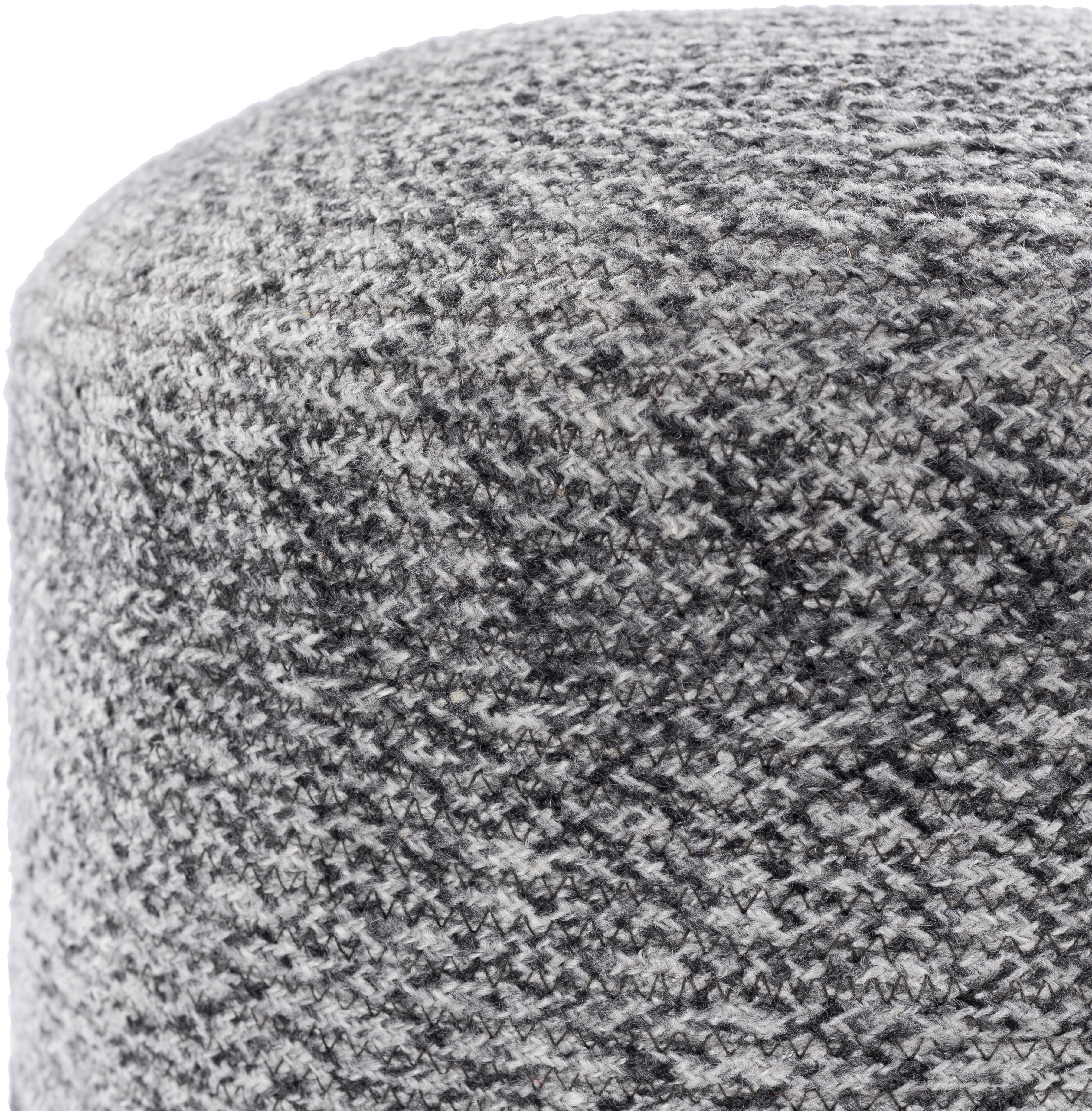 Poppy 16 inch Gray Outdoor Pouf, Cylinder