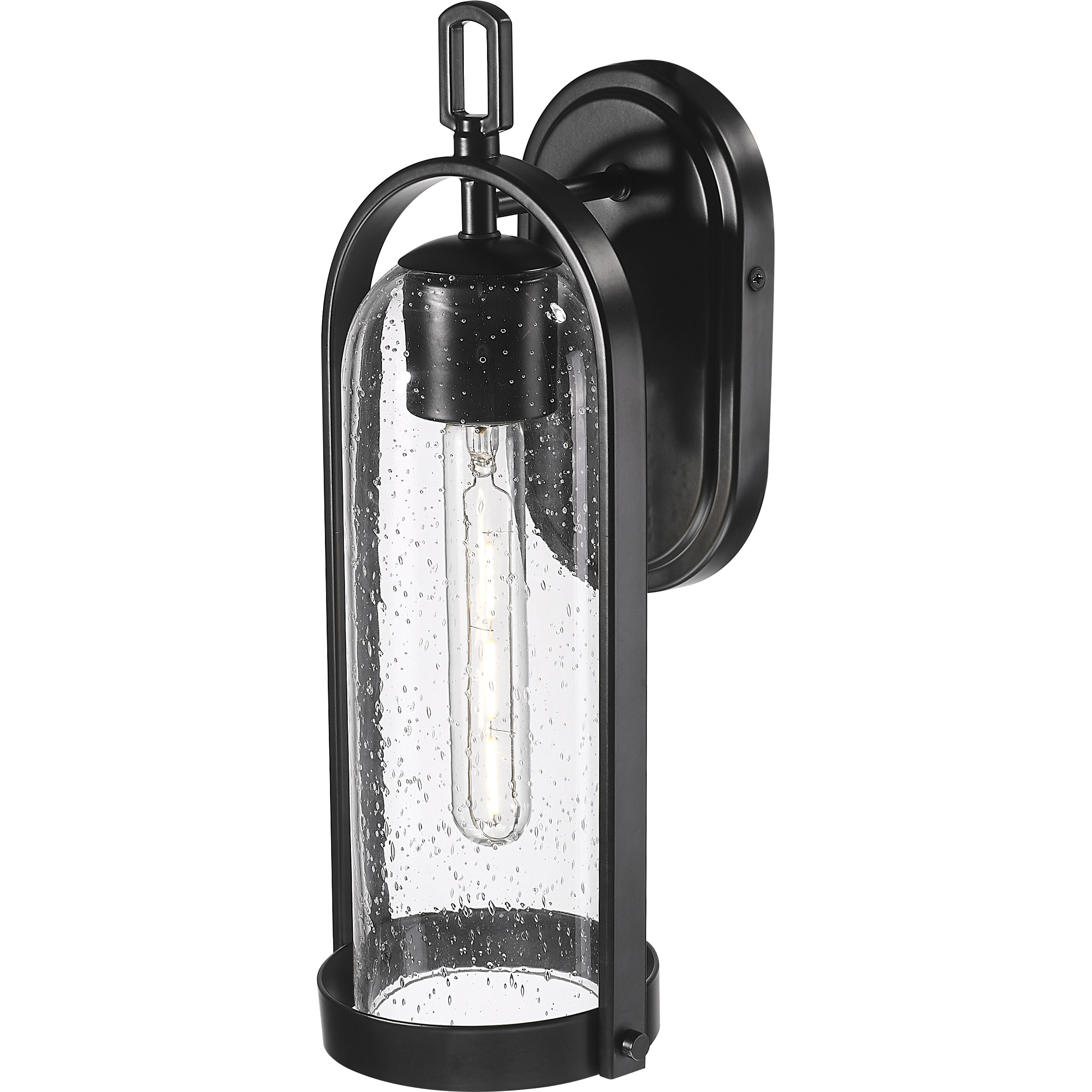 Luxio 1 Light 15.25 inch Powder Coated Black Outdoor Wall Sconce