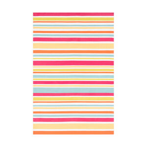 Maritime 36 X 24 inch Bright Pink/White/Lime/Burnt Orange/Teal/Saffron Outdoor Rug, Rectangle