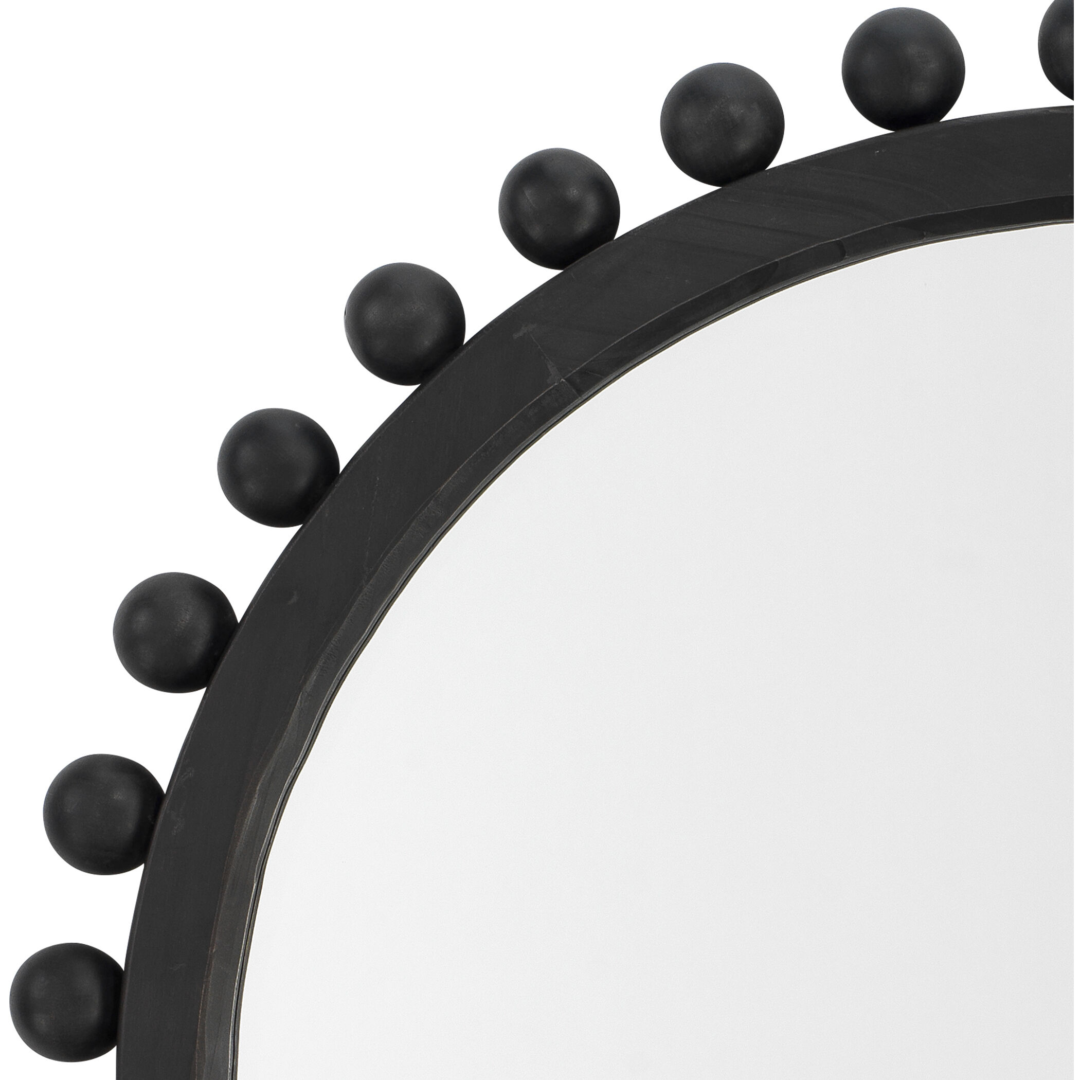 Brighton 34.75 X 34.75 inch Dark Charcoal Stained Wood Wall Mirror