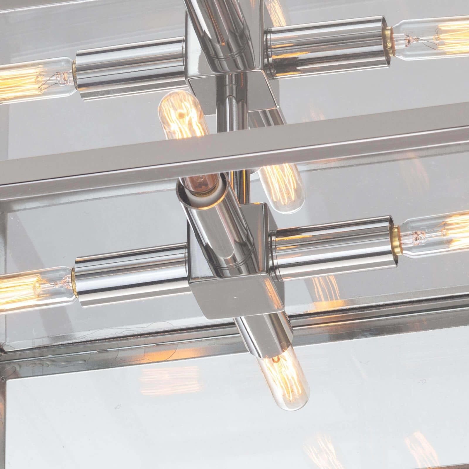 Ritz 4 Light 14.5 inch Polished Nickel Flush Mount Ceiling Light