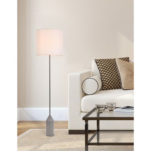 Ines 59.5 inch 40 watt Concrete Gray Floor Lamp Portable Light