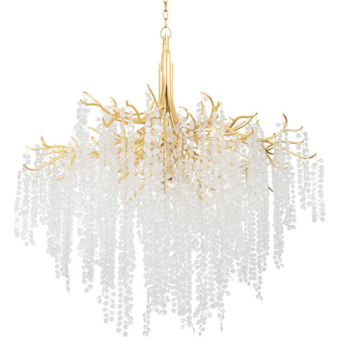 Genoa 12 Light 48.75 inch Gold Leaf Chandelier Ceiling Light