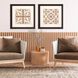 Geometrics Collection Brown Framed Art
