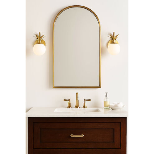 Palma 1 Light 8 inch Heritage Brass Vanity Light Wall Light