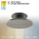 Twist-N-Lite LED 8 inch Brushed Nickel Semi-Flush Mount Ceiling Light, WAC Limited