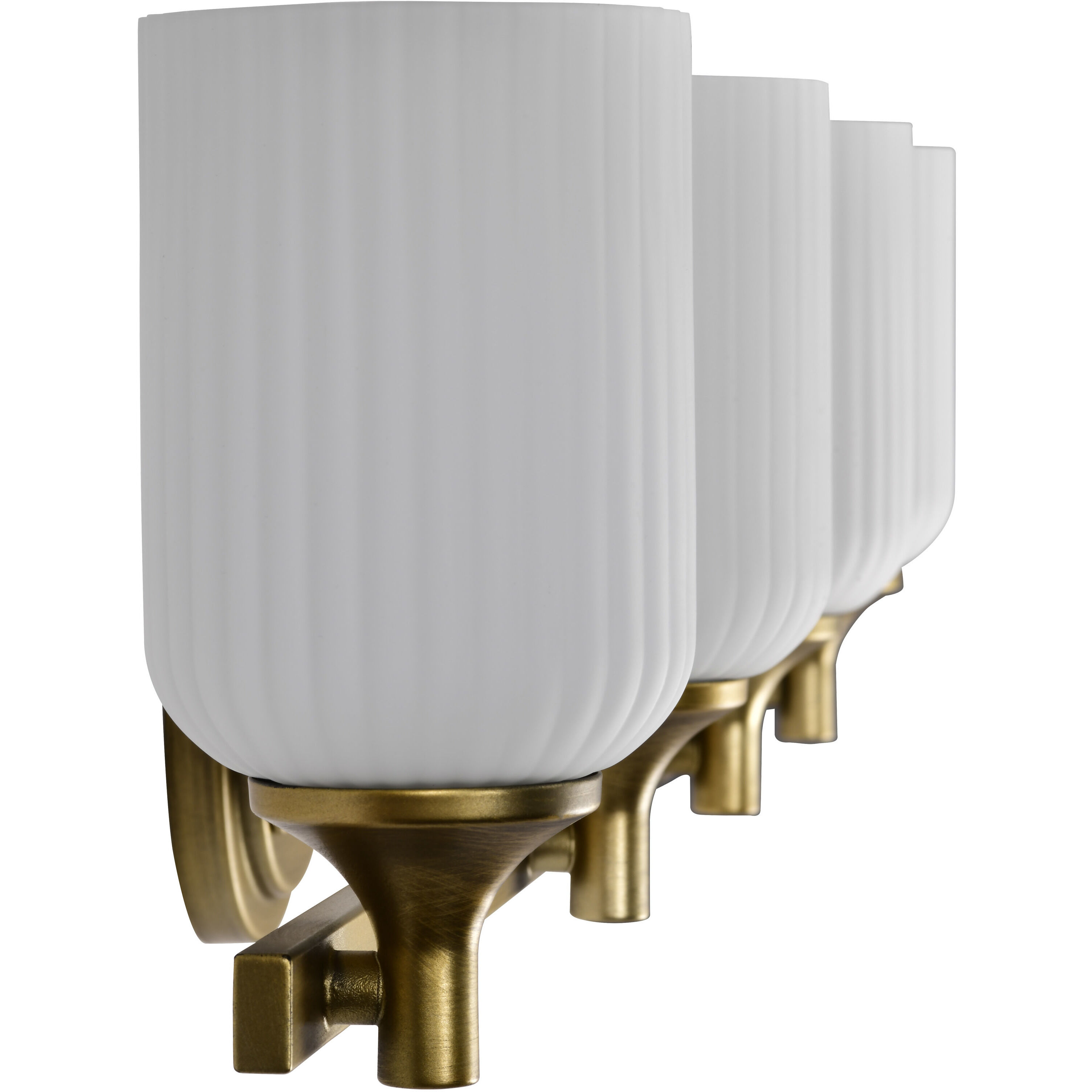 Solara 32.63 inch Natural Brass Vanity Wall Light