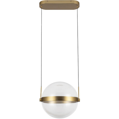 Pisces LED 11.88 inch Brushed Gold Pendant Ceiling Light
