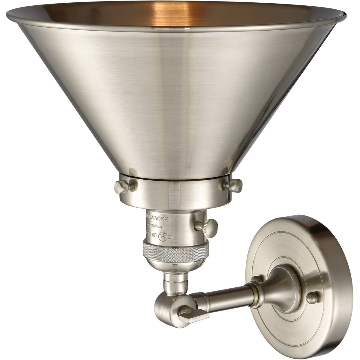 Franklin Restoration Briarcliff 1 Light 10 inch Brushed Satin Nickel Sconce Wall Light, Franklin Restoration