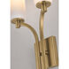 Ellington 2 Light 10 inch Light Antique Brass Wall Sconce Wall Light