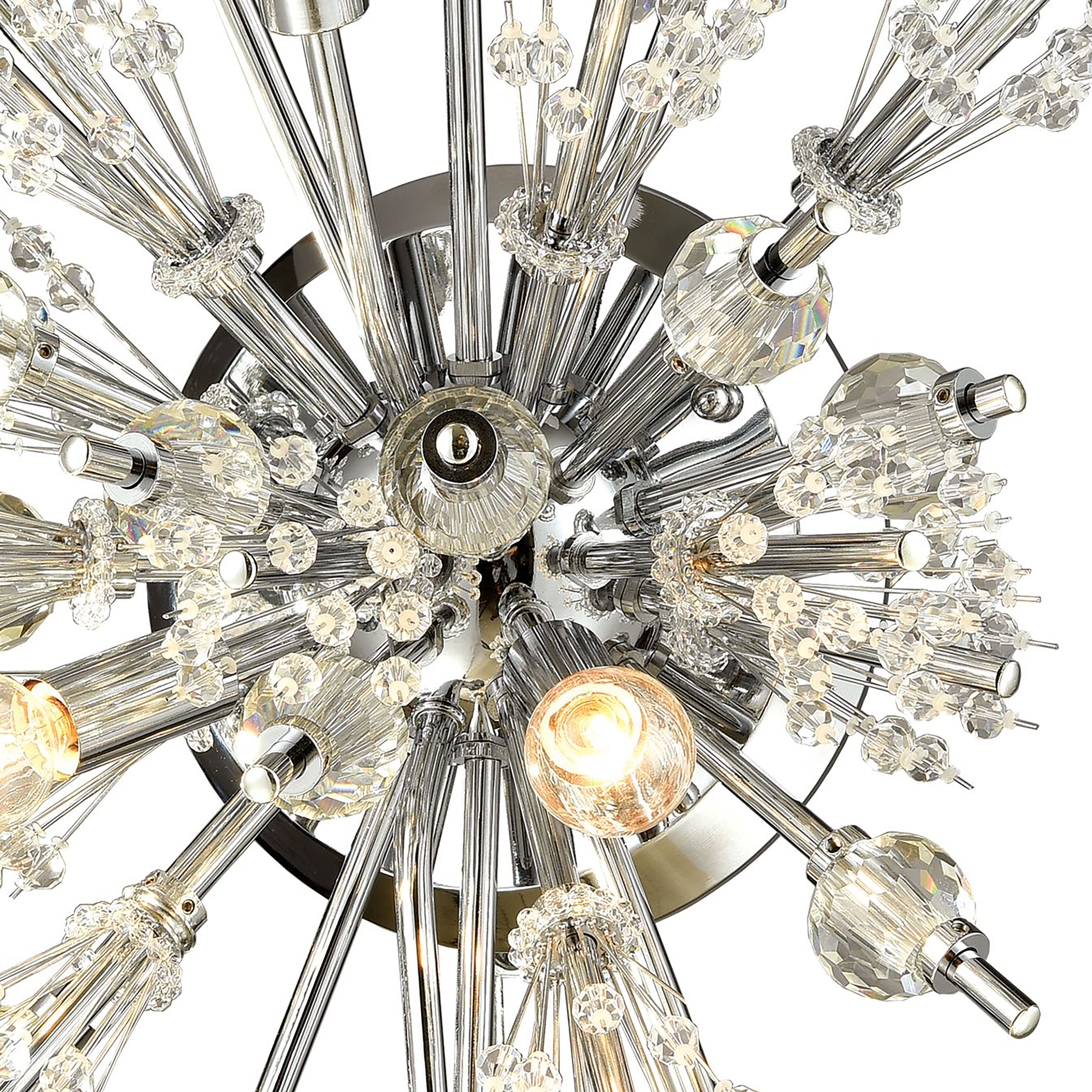 Starburst Sconce Wall Light in Polished Chrome