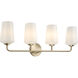 Celino 4 Light 32.5 inch Champagne Bronze Vanity Light Wall Light