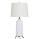 Waylon 32 inch 150.00 watt Aged White Table Lamp Portable Light