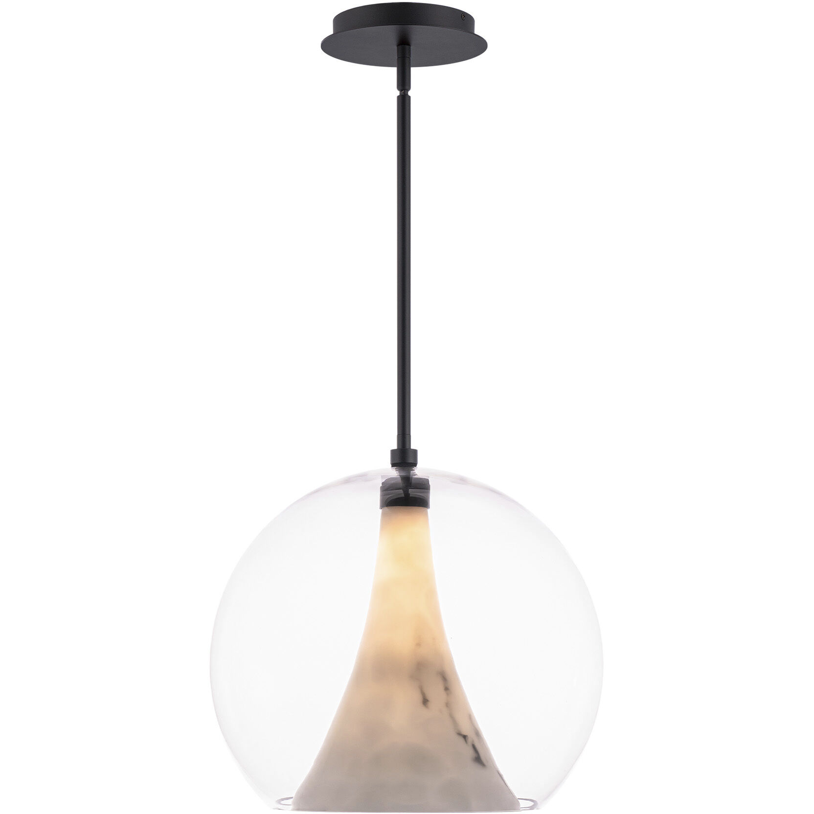 Chantilly LED 14 inch Black Pendant Ceiling Light, dweLED