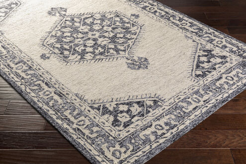 Granada 36 X 24 inch Black Rug in 2 x 3, Rectangle