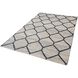 Econ Jacquard 96 X 60 inch Black with Natural Rug