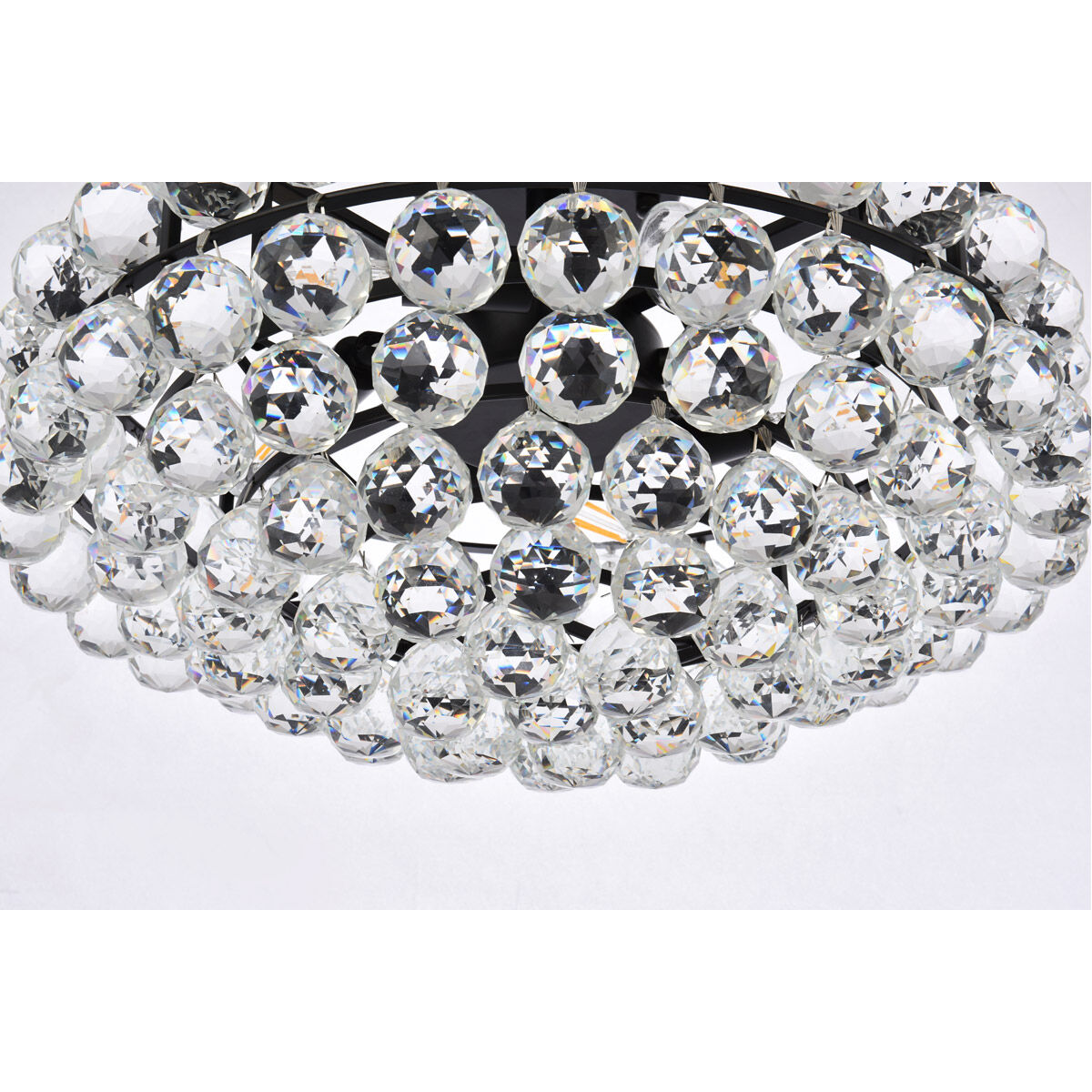 Savannah 5 Light 18 inch Black Flush Mount Ceiling Light