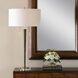 Winchester 33.5 inch 60 watt Antique Brass and Crystal Table Lamp Portable Light
