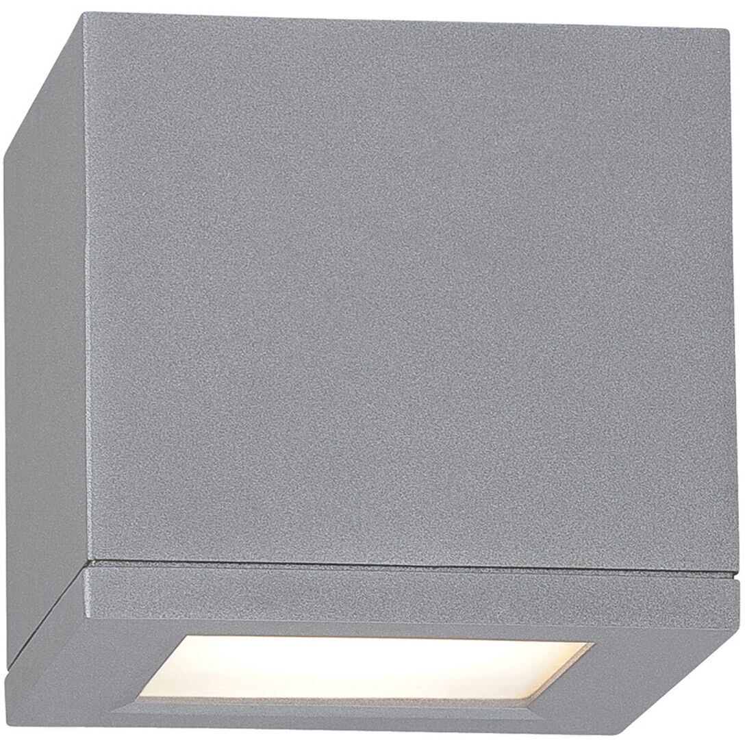 Rubix LED 5 inch Graphite Outdoor Flush