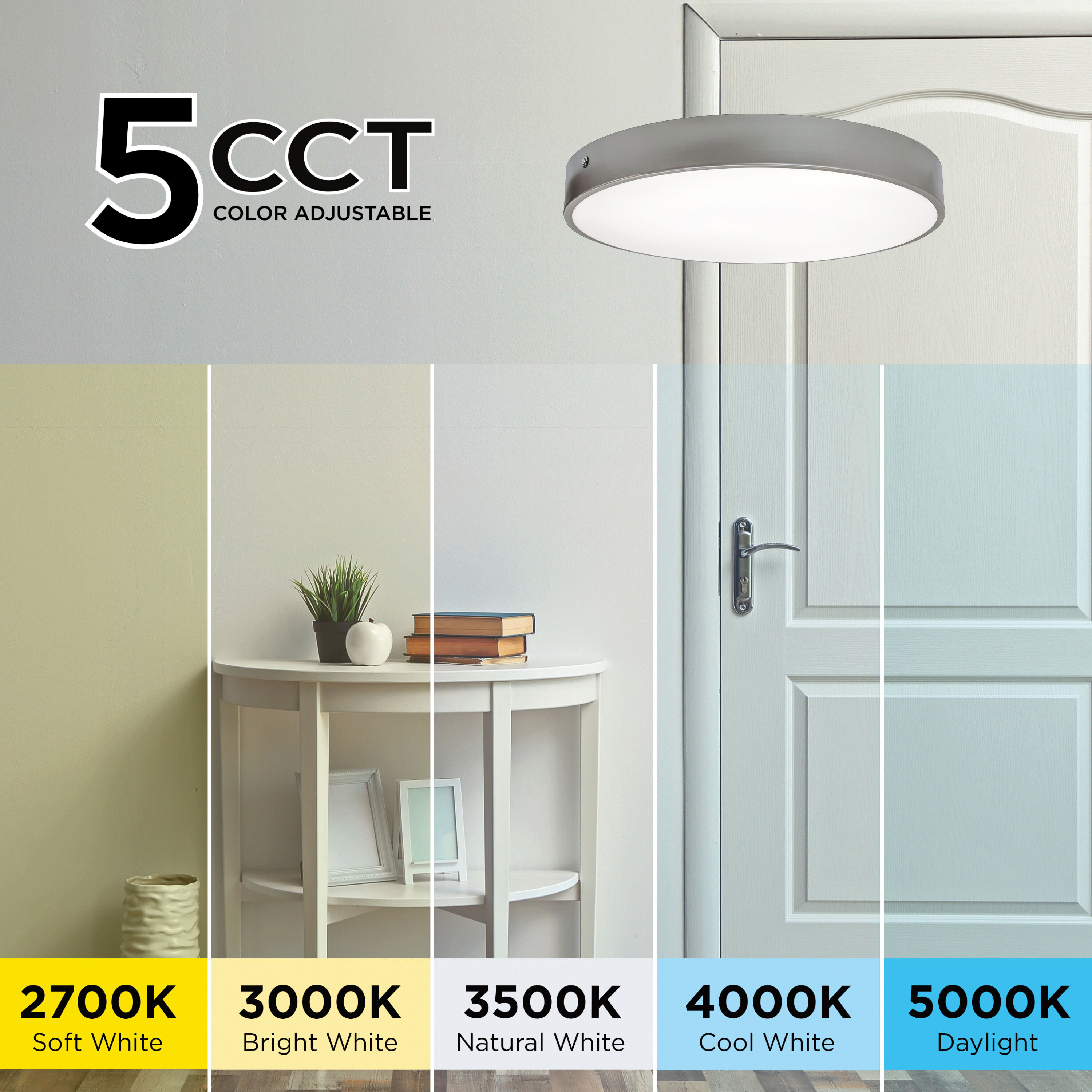 Bailey LED 30 inch Satin Nickel Flush Mount Ceiling Light