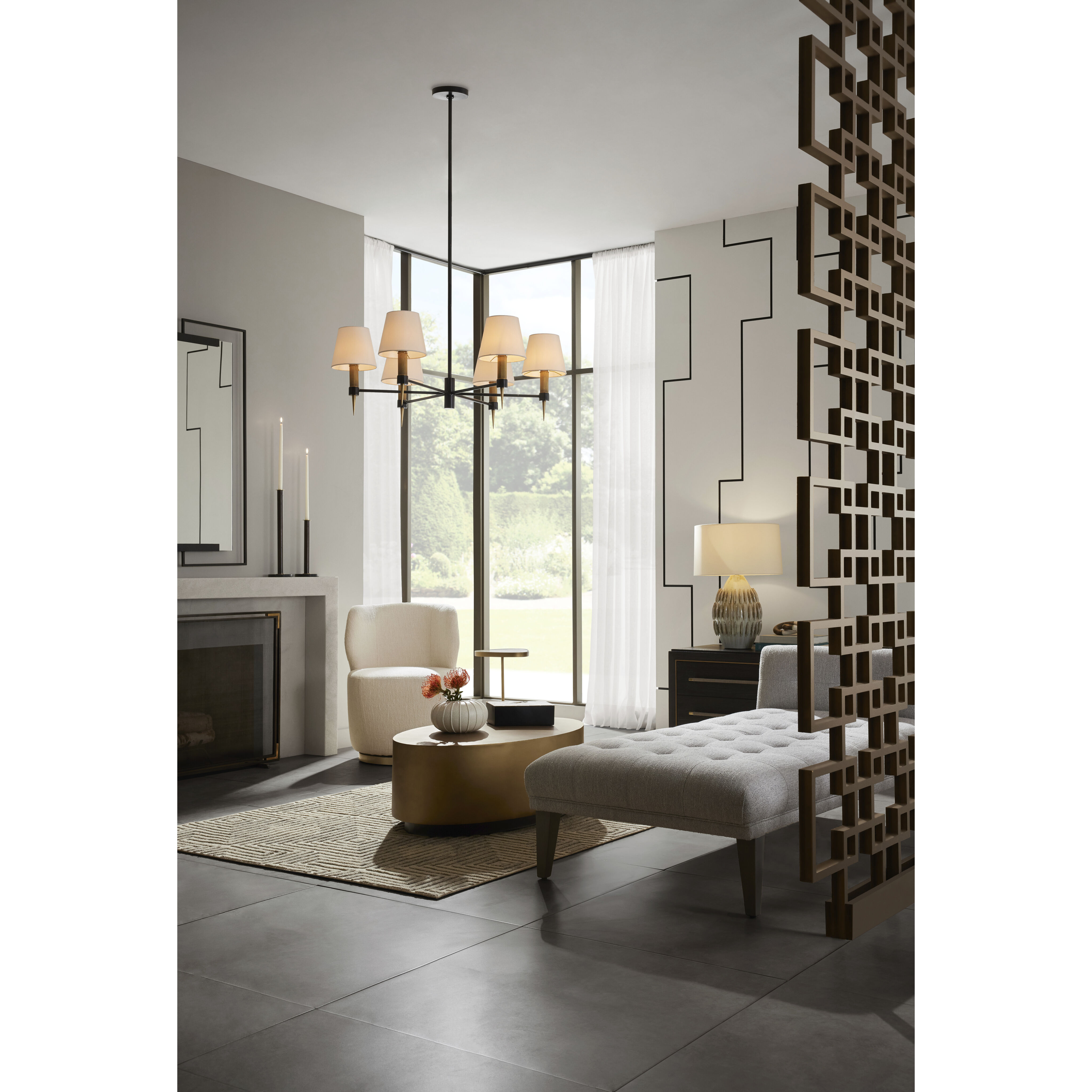 Pawnee 27 inch 150.00 watt Laurel Reactive Lamp Portable Light