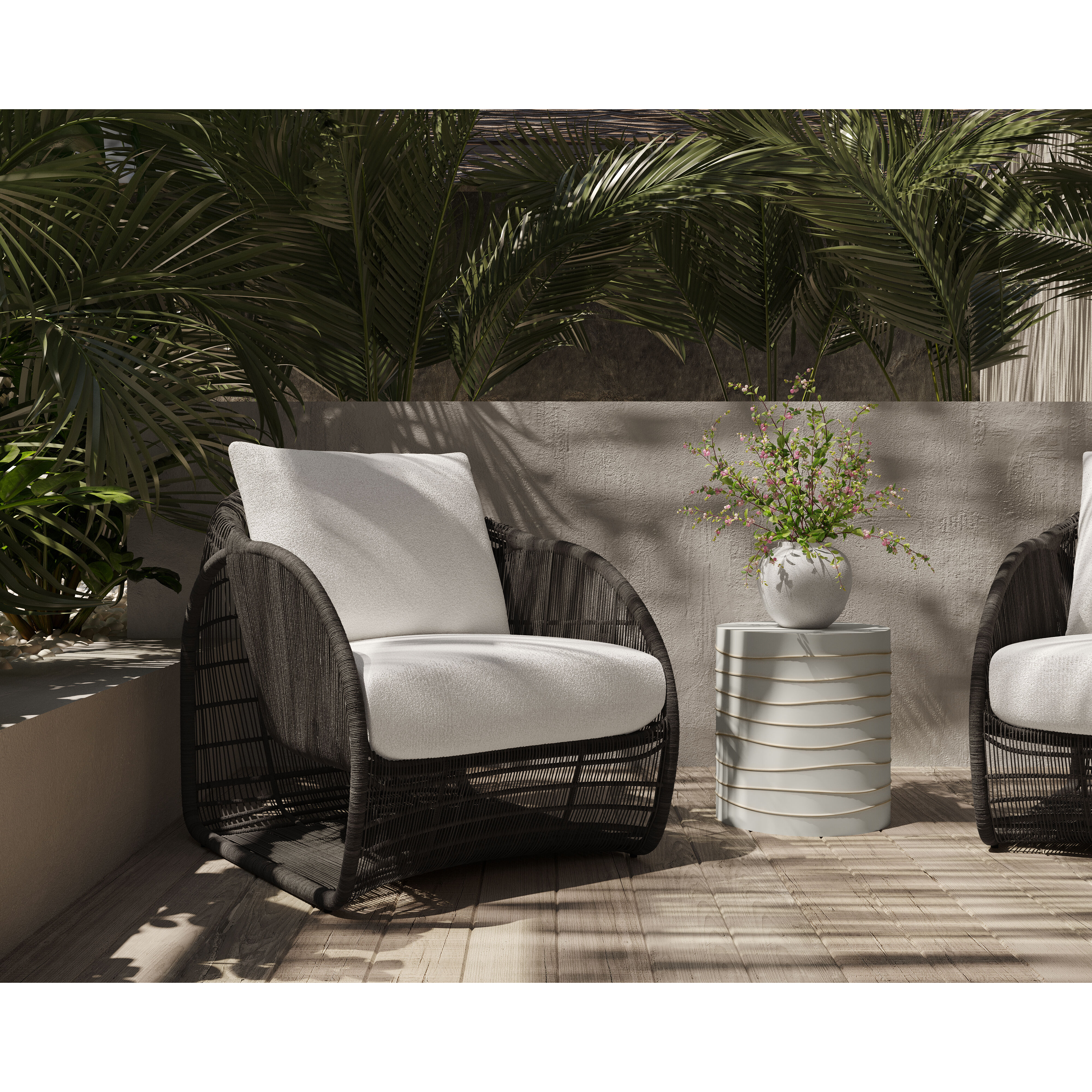 Corey 18 X 16.5 inch Summer Sand Outdoor End Table