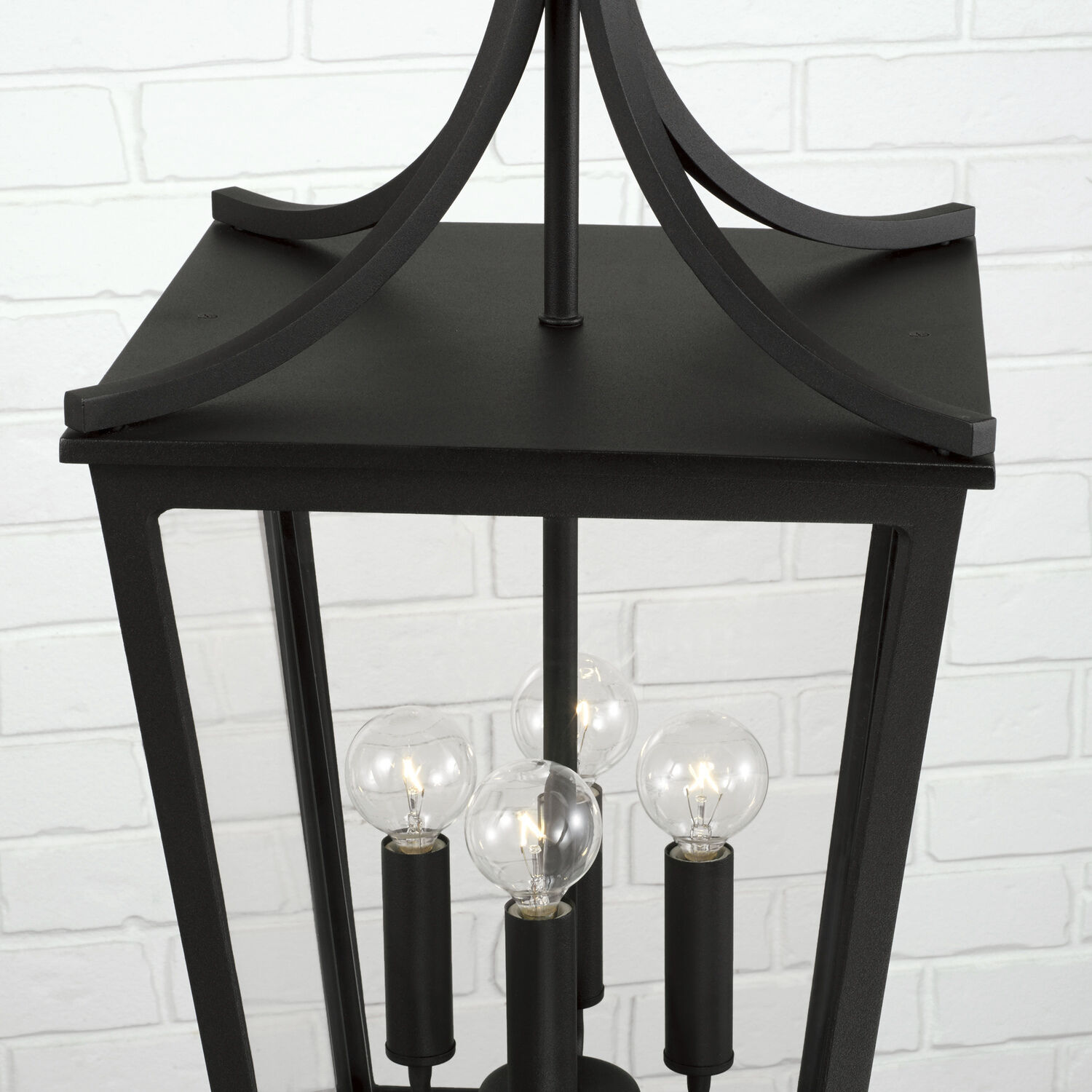 Adair 4 Light 12 inch Black Outdoor Hanging Lantern