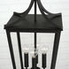 Adair 4 Light 12 inch Black Outdoor Hanging Lantern