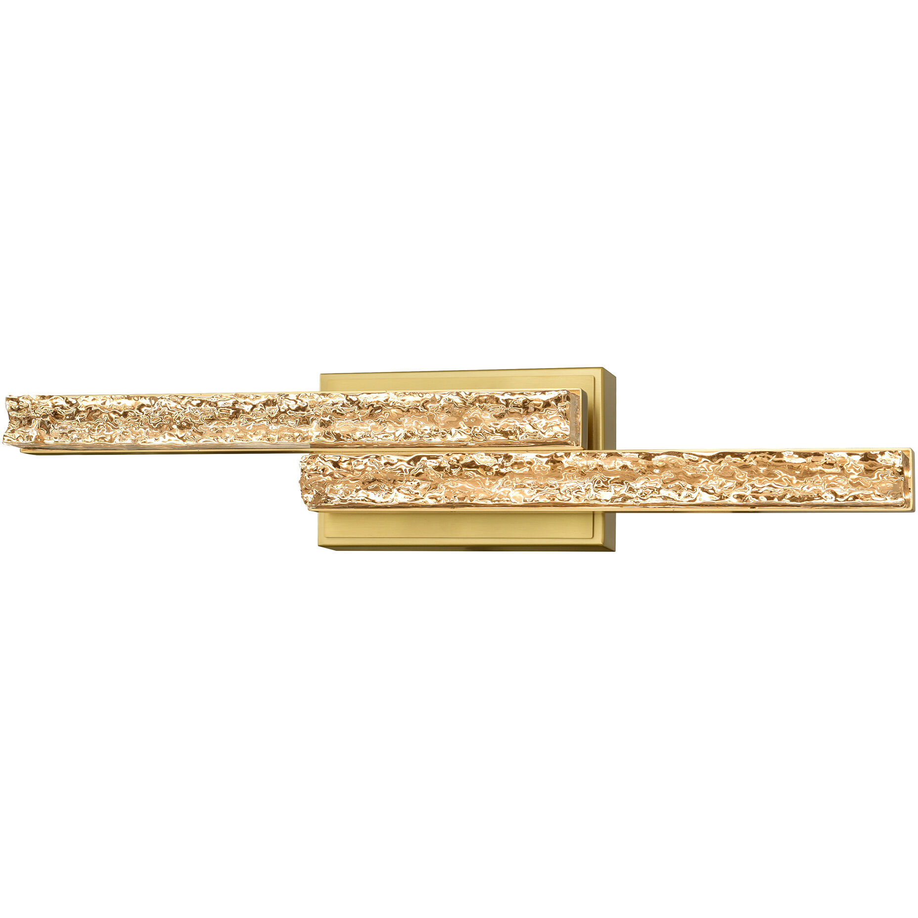 Stagger LED 24 inch Brass Vanity Light Wall Light