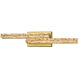 Stagger LED 24 inch Brass Vanity Light Wall Light