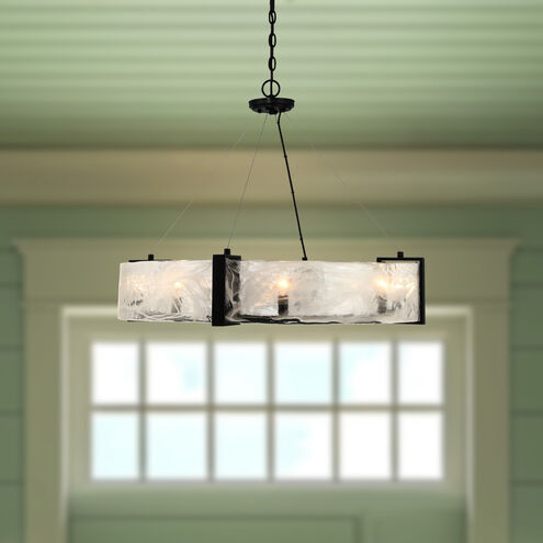 Cloud Break 8 Light 32.5 inch Coal Pendant Ceiling Light