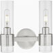 Downtown Urban Arden 2 Light 11 inch Satin Nickel Bath Vanity Light Wall Light