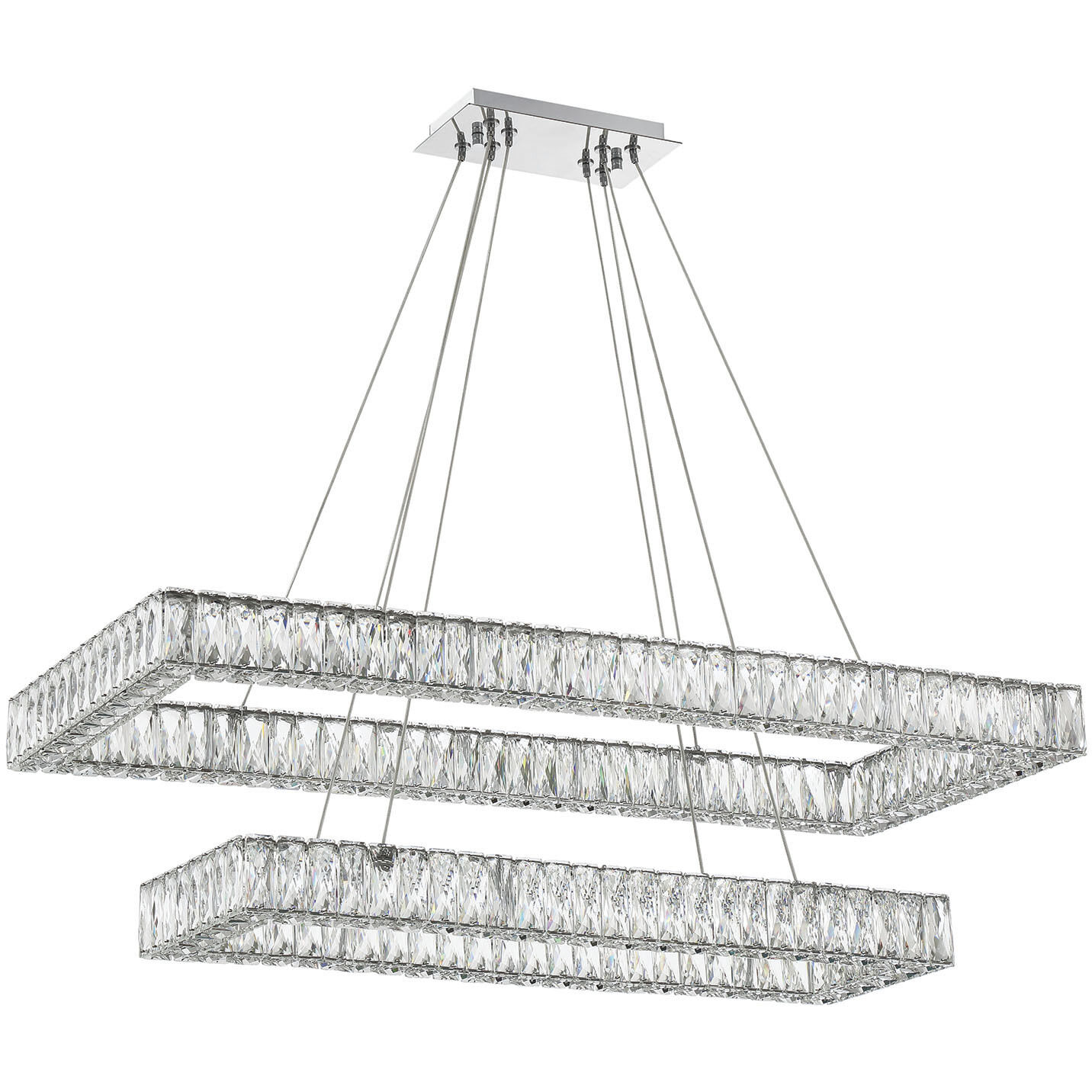 Dickinson 1 Light 41.5 inch Chrome Chandelier Ceiling Light