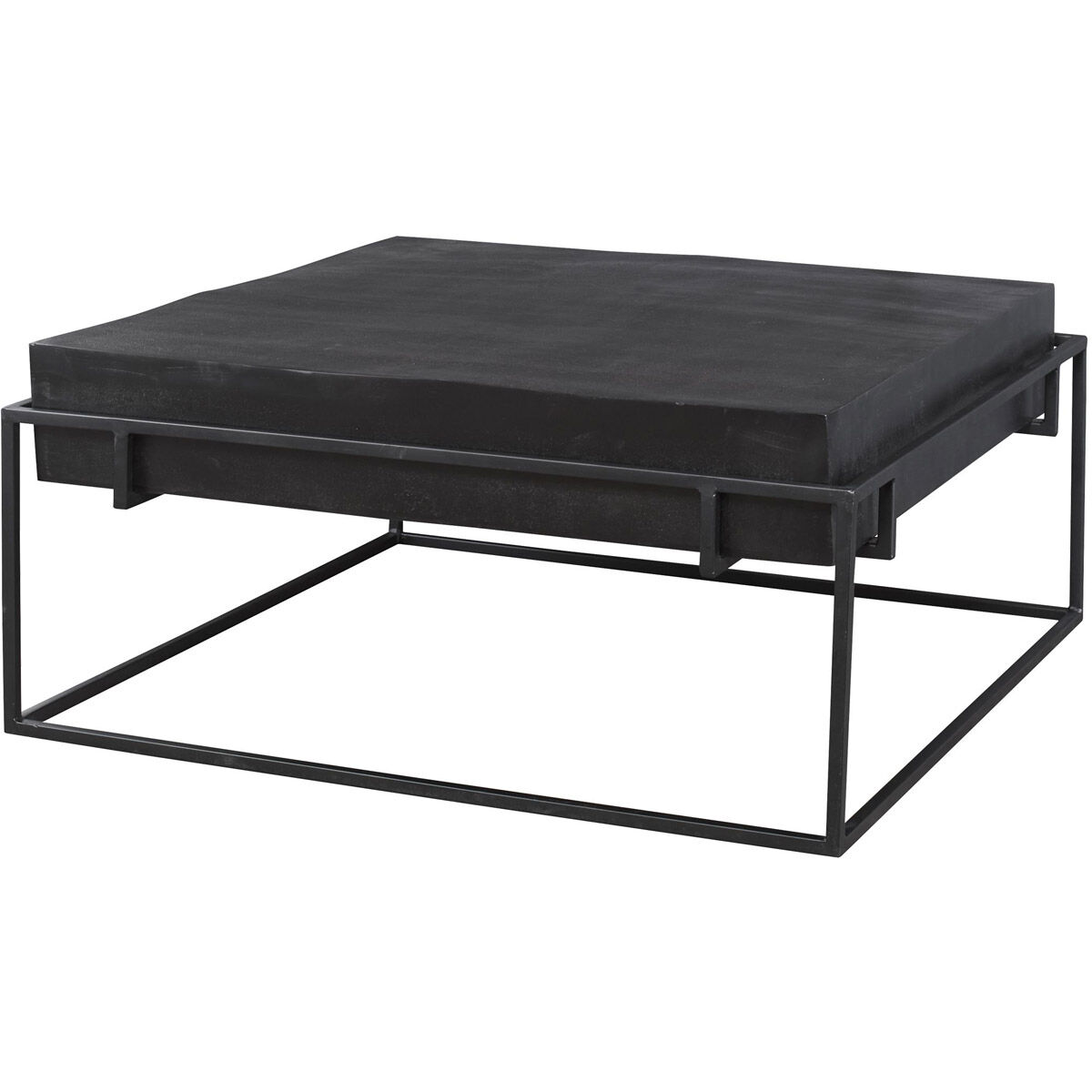 Telone 35 X 16 inch Dark Oxidized Black and Aged Black Coffee Table