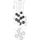 Onyx LED 14.63 inch Natural Brass Multi-Pendant Ceiling Light