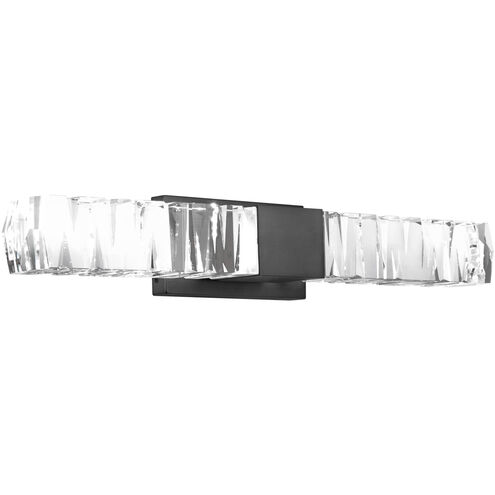 Juliet 2 Light 27.38 inch Black Bath Vanity & Wall Light in 27in.