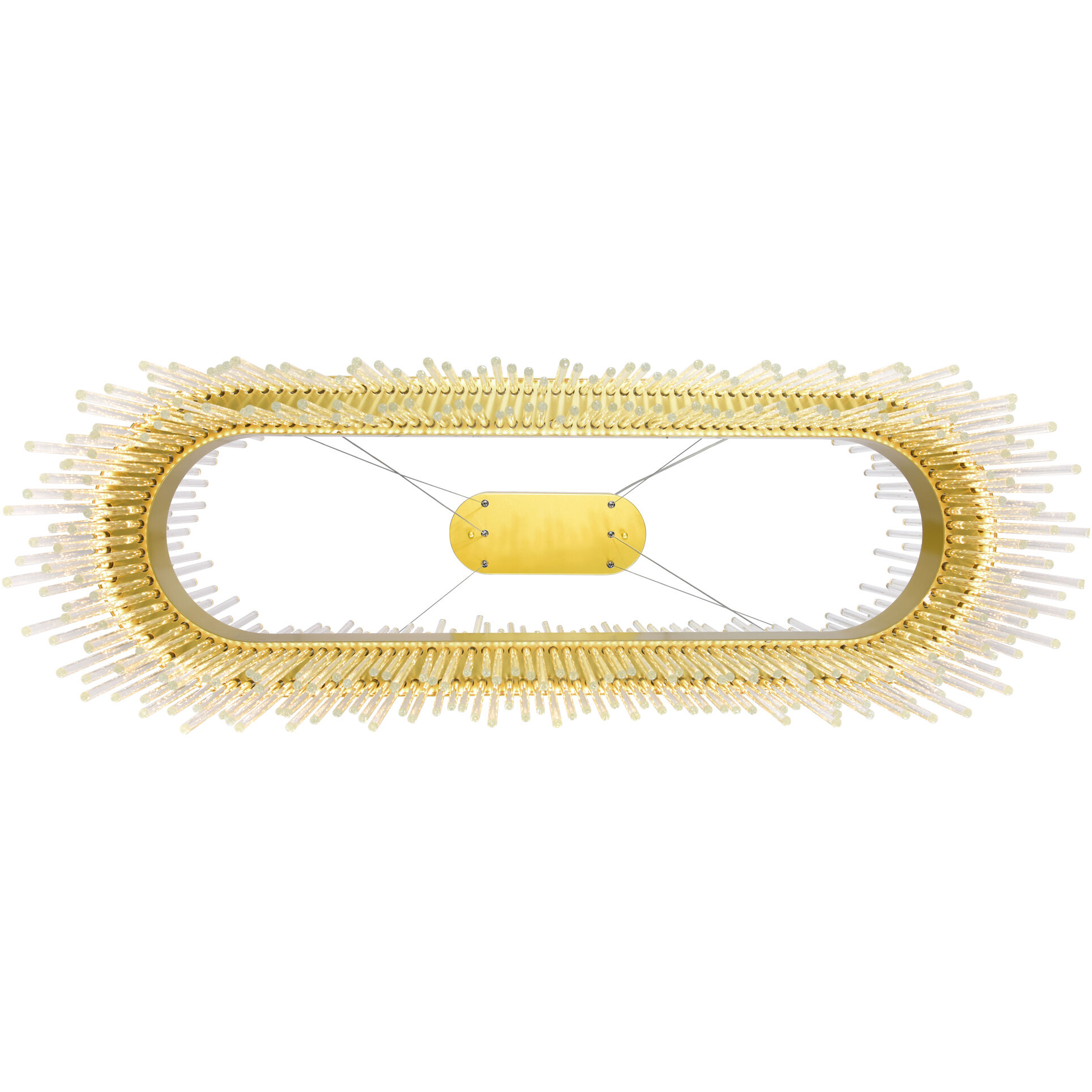 Genevieve LED 39 inch Medallion Gold Pool Table Light Ceiling Light