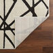 Optika 130 X 94 inch Black/White Rug in 8 x 11