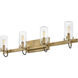 Ryden 30 inch Heritage Brass Vanity Light Wall Light