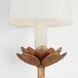 Julie Neill Clementine LED 7.25 inch Antique Gold Leaf Tail Sconce Wall Light