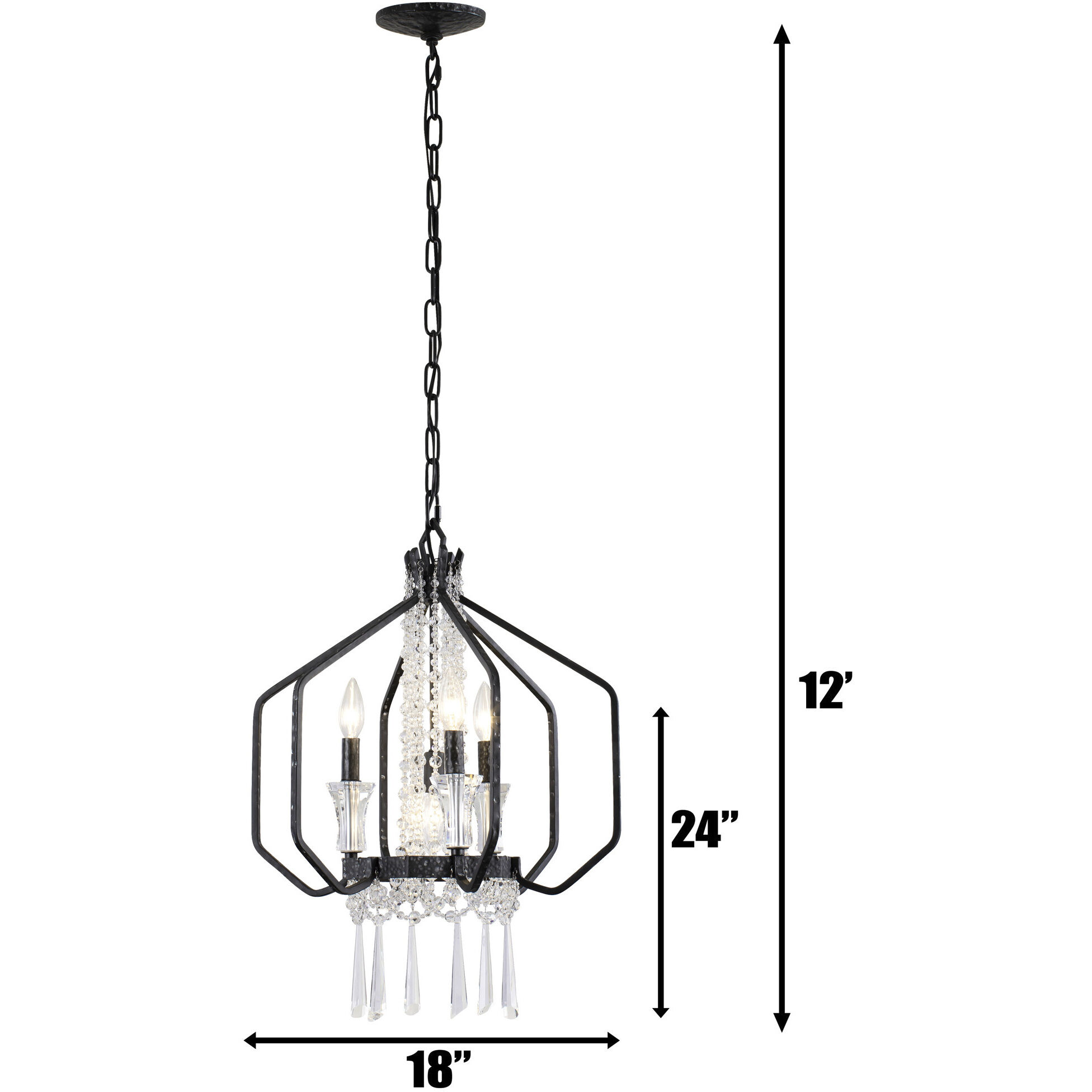 Barcelona 4 Light 18 inch Onyx Pendant Ceiling Light