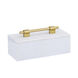 Barr 12 X 4.5 inch White with Gold Box