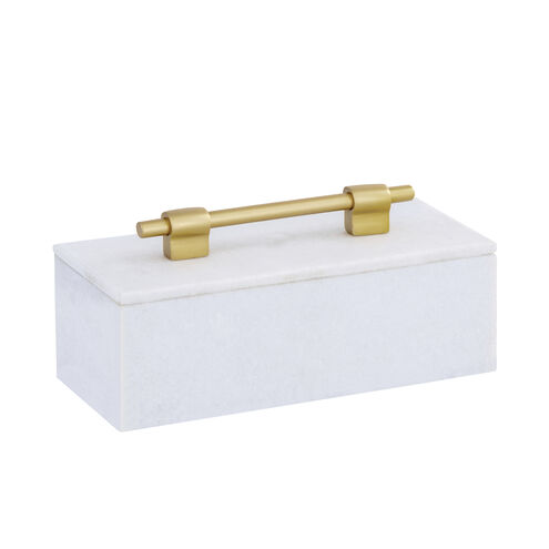 Barr 12 X 4.5 inch White with Gold Box