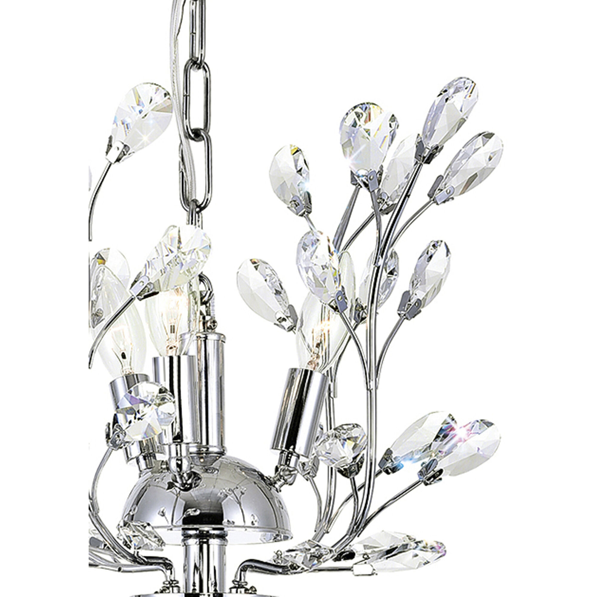 Ivy 6 Light 22 inch Chrome Chandelier Ceiling Light