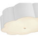 Alora Mood Blossom 3 Light 14.13 inch Antique White Flush Mount Ceiling Light